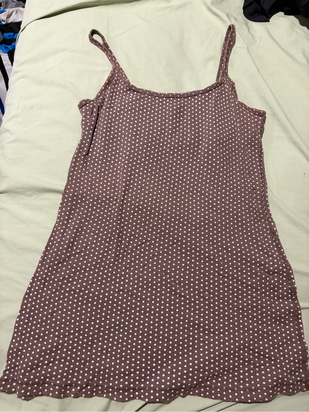 Brown Polka Dot Strappy Cami